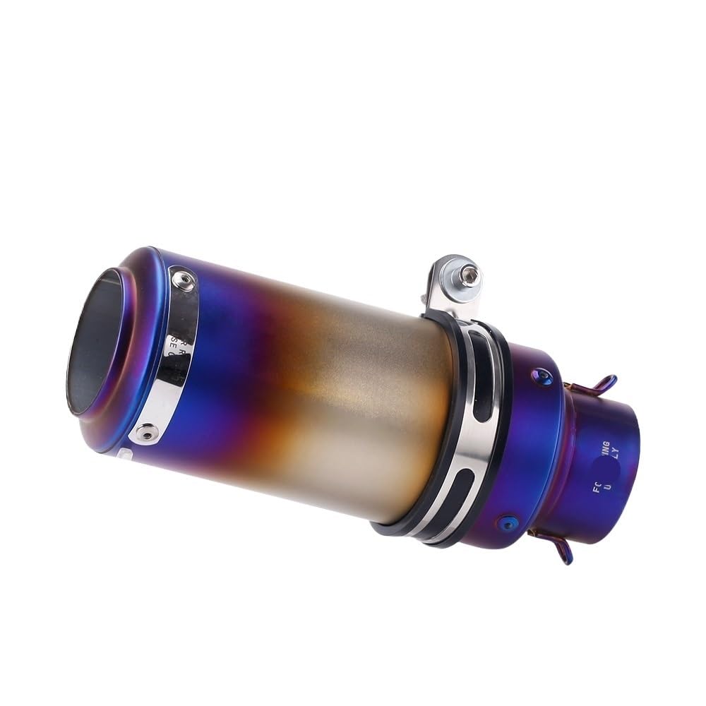 LDUTIU Universal 51mm 60mm Auspuff Motorrad Auspuffrohr Schalldämpfer Auspuff Auspuffrohr(60MM) von LDUTIU