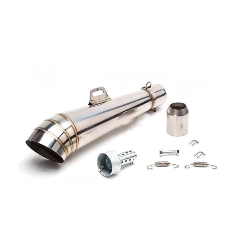 LDUTIU Universal 51mm Motorrad Auspuff Schalldämpfer Für FZ1 Für R6 Für R15 Für Zx6r Für ZX10 Für Z900 1000 Für CBR1000 Für GSXR1000 Auspuffrohr(Color A2) von LDUTIU