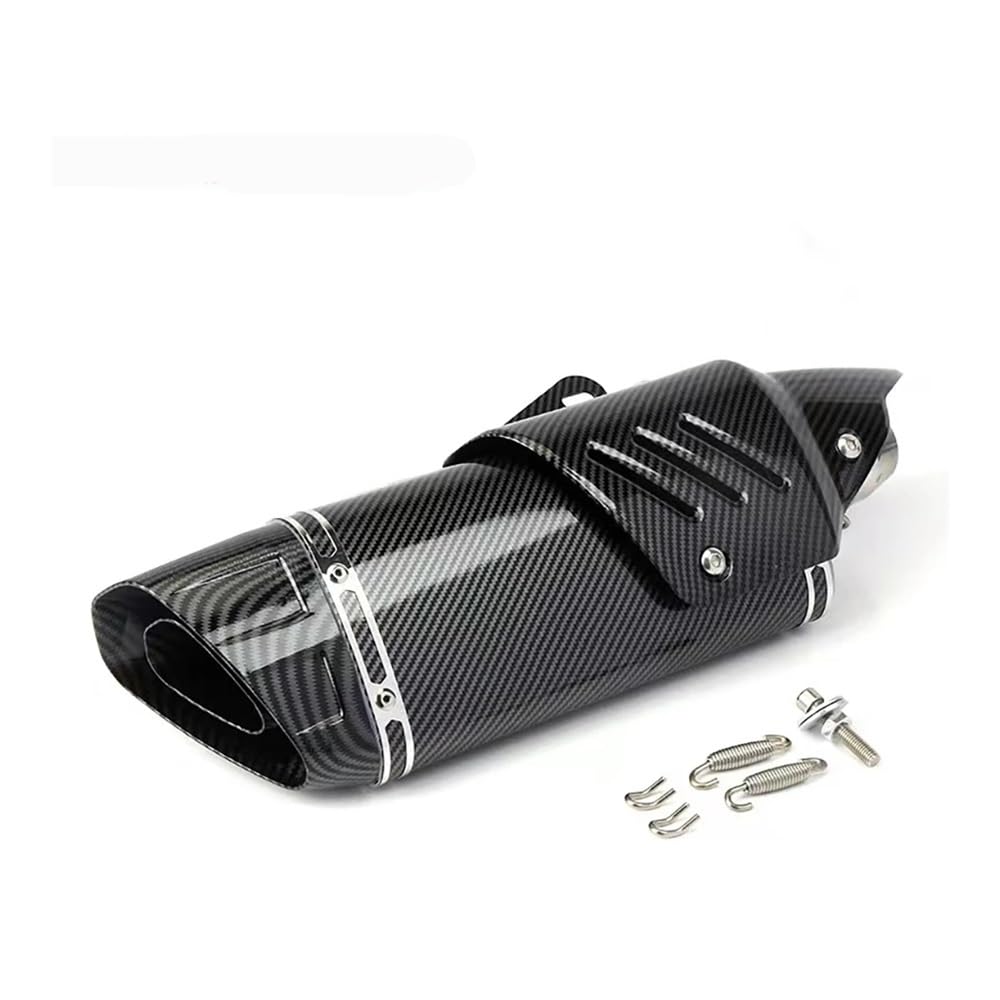 LDUTIU Universal 51mm Motorrad Auspuff Schalldämpfer Für Ninja Für Z 400 250 Für Z900 Für Zx6r Für R6 Auspuffrohr(Color-B) von LDUTIU