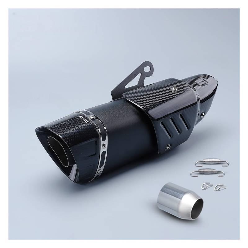 LDUTIU Universal 51mm Motorrad Auspuff Schalldämpfer Für R1 Für R3 Für R25 Für Zx6r Für Z250 Für Z900 Für MT09 Für R7 Für MT03 Für Zx4r Für R6 Auspuffrohr(Color D) von LDUTIU