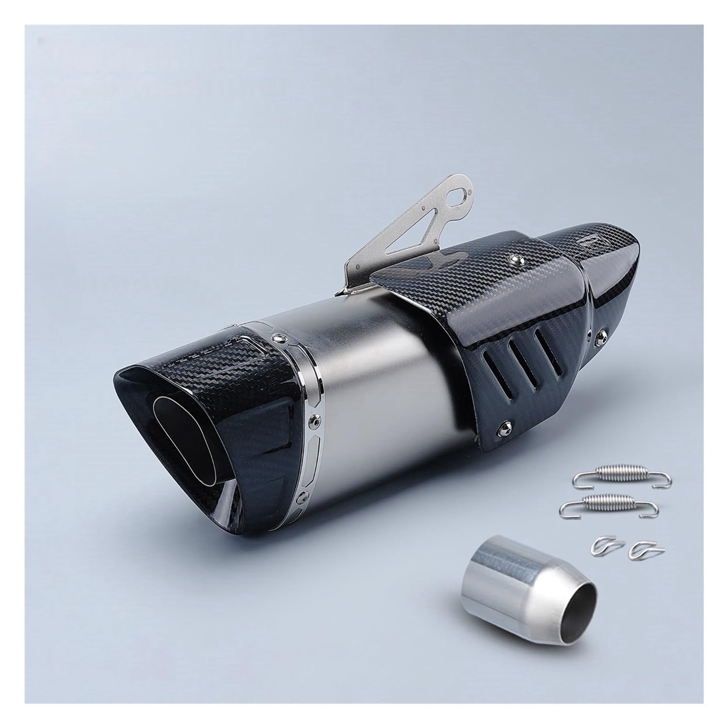 LDUTIU Universal 51mm Motorrad Auspuff Schalldämpfer Für R1 Für R3 Für R25 Für Zx6r Für Z250 Für Z900 Für MT09 Für R7 Für MT03 Für Zx4r Für R6 Auspuffrohr(Color J) von LDUTIU