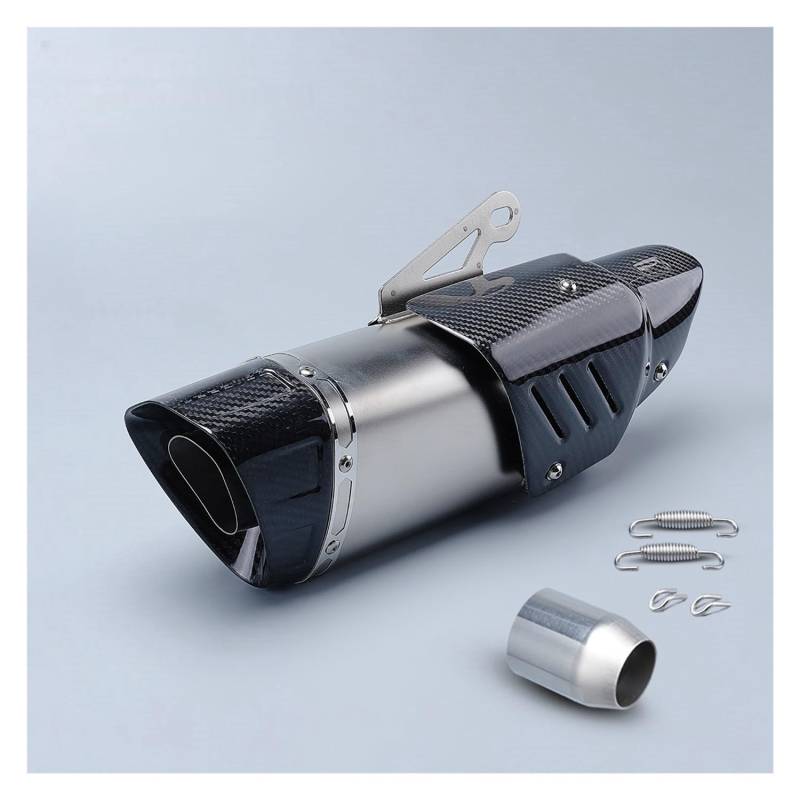 LDUTIU Universal 51mm Motorrad Auspuff Schalldämpfer Für R1 Für R3 Für R25 Für Zx6r Für Z250 Für Z900 Für MT09 Für R7 Für MT03 Für Zx4r Für R6 Auspuffrohr(Color J) von LDUTIU