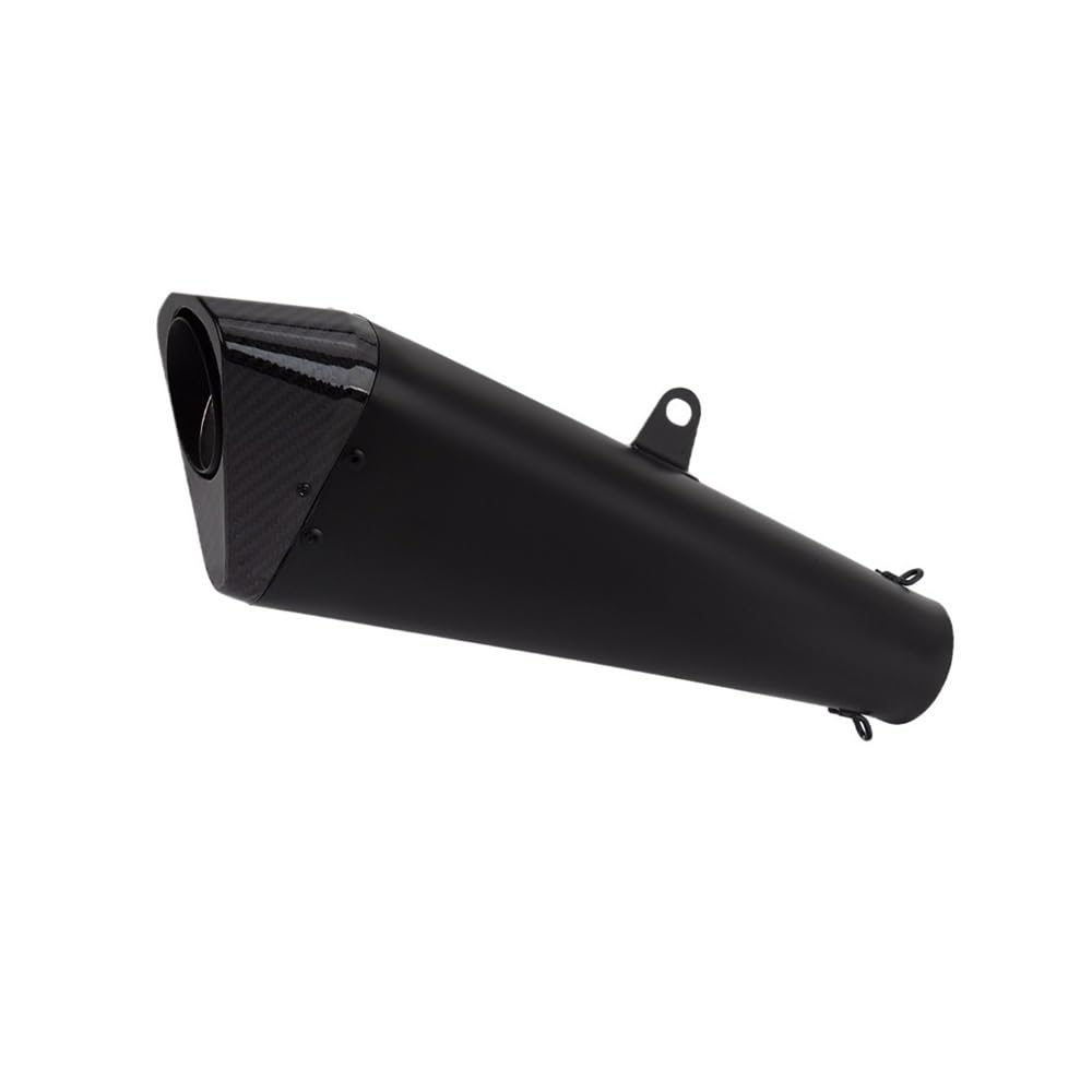 LDUTIU Universal 57mm Motorrad Auspuff Ändern Endrohr Schalldämpfer Für Hayabusa Für GSXR1300 Für CBR650R Für Z900 Für RSV4 Auspuffrohr(F Black 60mm) von LDUTIU