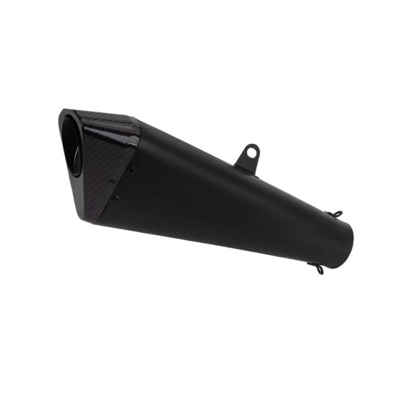 LDUTIU Universal 57mm Motorrad Auspuff Ändern Endrohr Schalldämpfer Für Hayabusa Für GSXR1300 Für CBR650R Für Z900 Für RSV4 Auspuffrohr(F Black 60mm) von LDUTIU