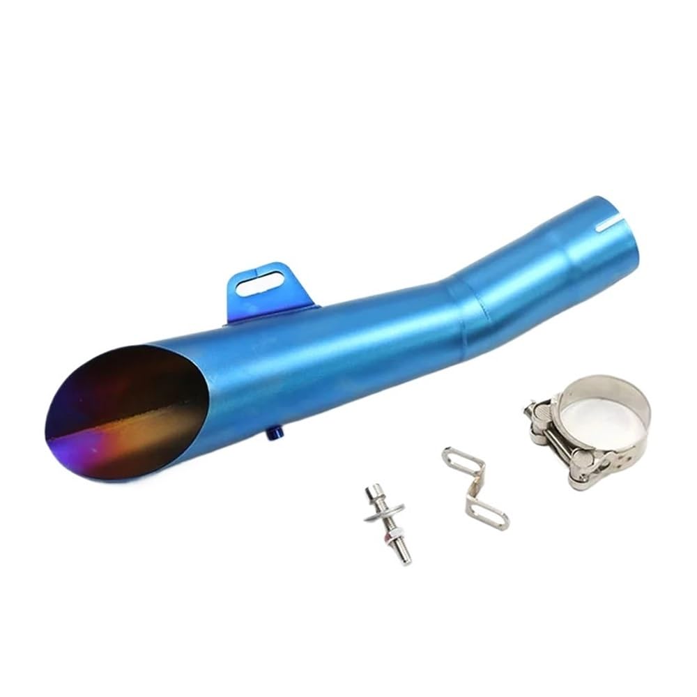 LDUTIU Universal Motorrad Auspuff Motocross Modifizierte Rohr Schalldämpfer Pitbike ATV Für R6 Für R3 Für MT09 Auspuffrohr(A Color) von LDUTIU