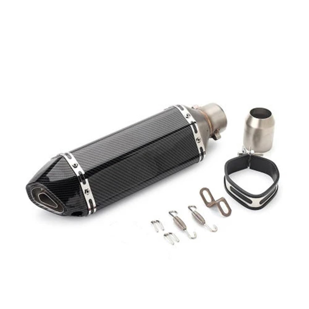 LDUTIU Universal Motorrad Auspuff Schalldämpfer Rohr 250cc-1200cc Für Auspuffrohr(E 370mm) von LDUTIU