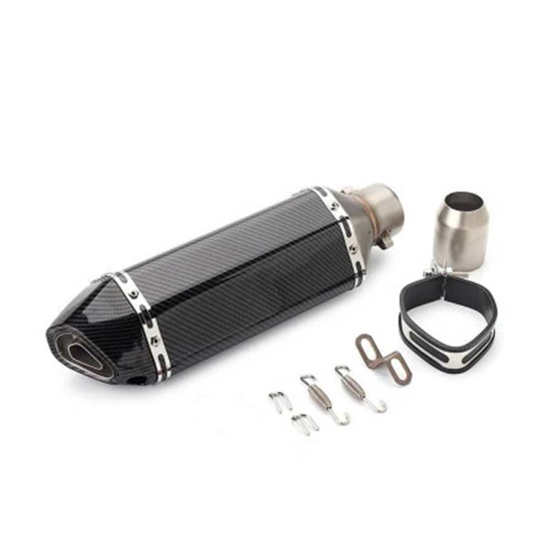 LDUTIU Universal Motorrad Auspuff Schalldämpfer Rohr 250cc-1200cc Für Auspuffrohr(E 370mm) von LDUTIU