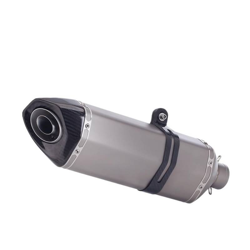 LDUTIU Universal Motorrad Auspuffrohr 51MM Modifizierter Schalldämpfer Für Z900 Für MT07 Für NINJA250 Für GSX-S750 Auspuffrohr(Color A) von LDUTIU