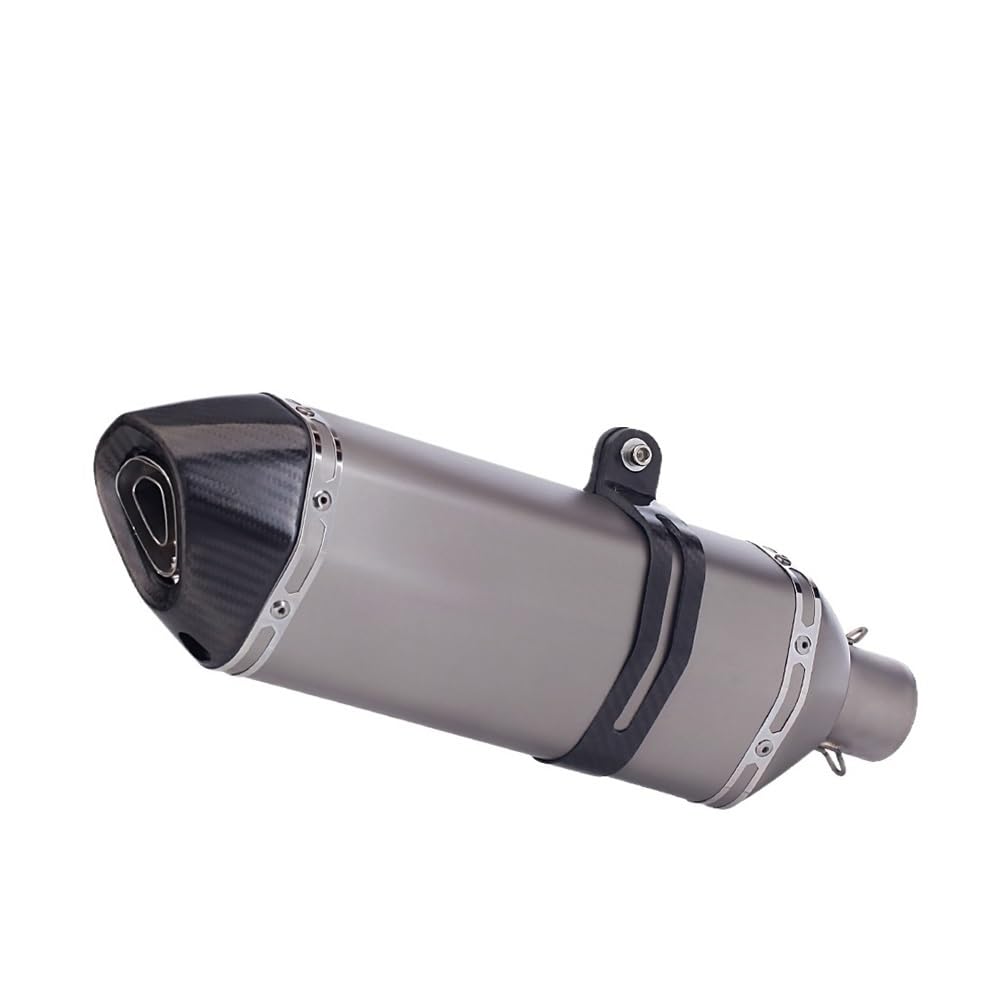 LDUTIU Universal Motorrad Auspuffrohr 51MM Modifizierter Schalldämpfer Für Z900 Für MT07 Für NINJA250 Für GSX-S750 Auspuffrohr(Color B) von LDUTIU