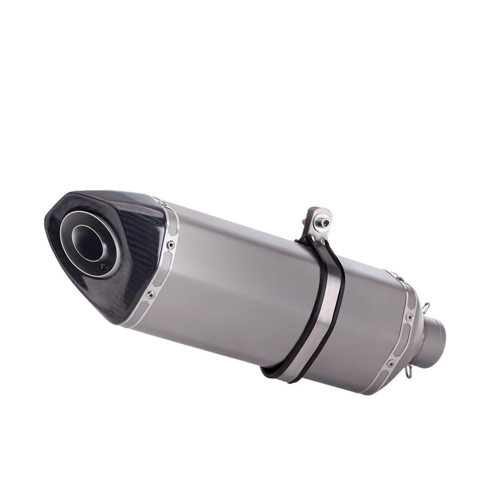 LDUTIU Universal Motorrad Auspuffrohr 51MM Modifizierter Schalldämpfer Für Z900 Für MT07 Für NINJA250 Für GSX-S750 Auspuffrohr(Color C) von LDUTIU