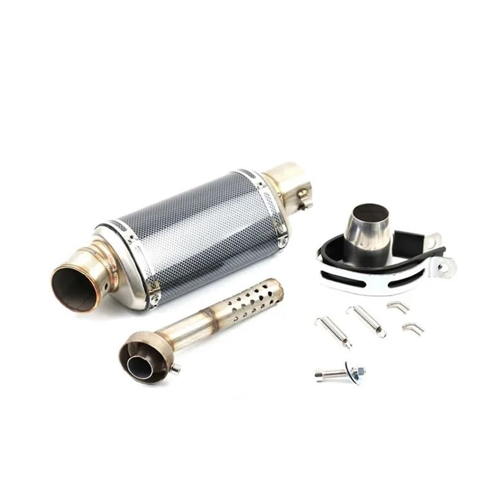 LDUTIU Universal Motorrad Auspuffrohr Schalldämpfer Modifizierte Auspuffrohr Auspuffrohr Modifikation Teile Für Auspuffrohr(Short 310mm -A) von LDUTIU