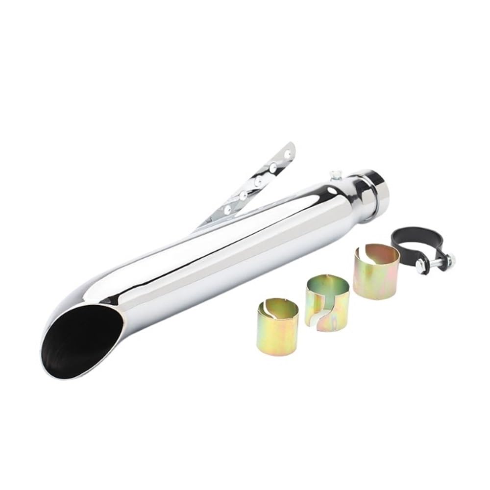 LDUTIU Universal Motorrad Motorrad Auspuff Schalldämpfer Rohr Hinten Rohr Rohr Für Cafe Racer Für Auspuffrohr(Color2) von LDUTIU