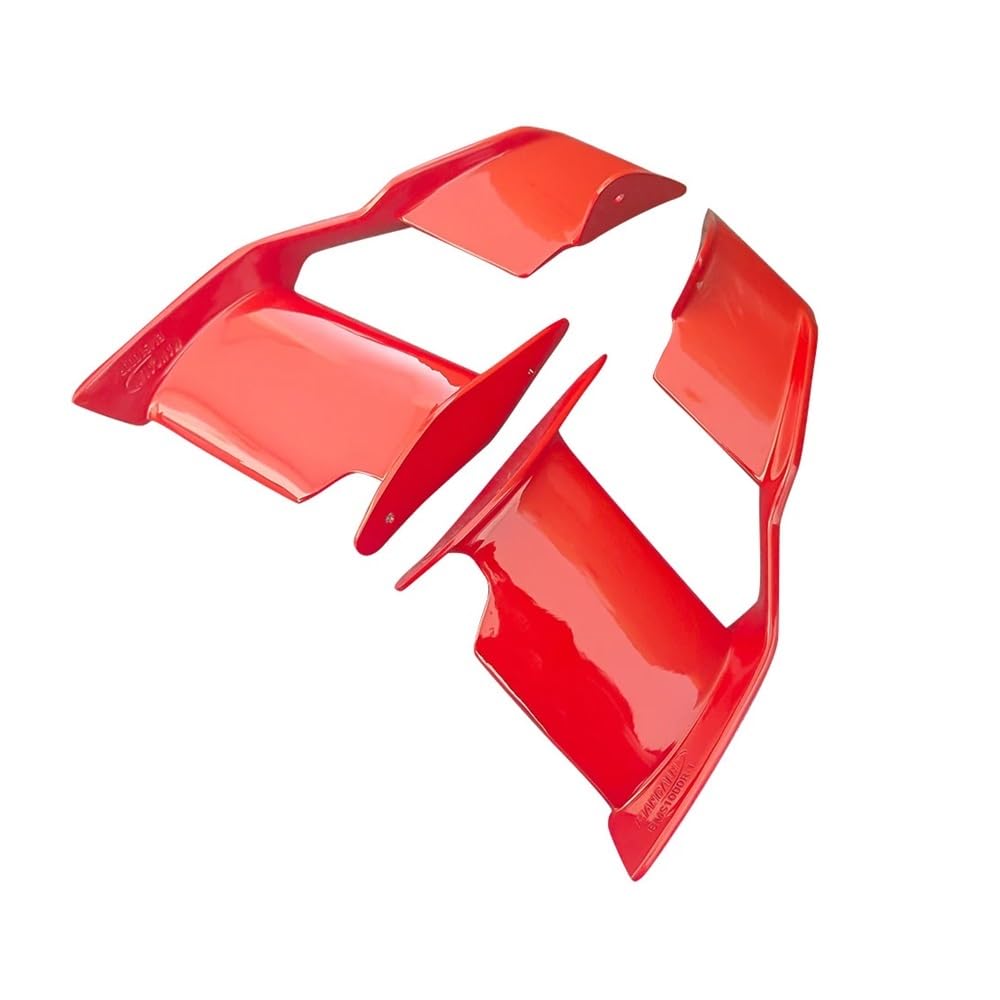 LDUTIU Winglet Verkleidung Feste Flügel Windschutzscheibe Flügel Vorne Aerodynamische Spoiler Für S1000R Für M1000R Für S1000 R Für M1000 R 2021-2024(Red) von LDUTIU
