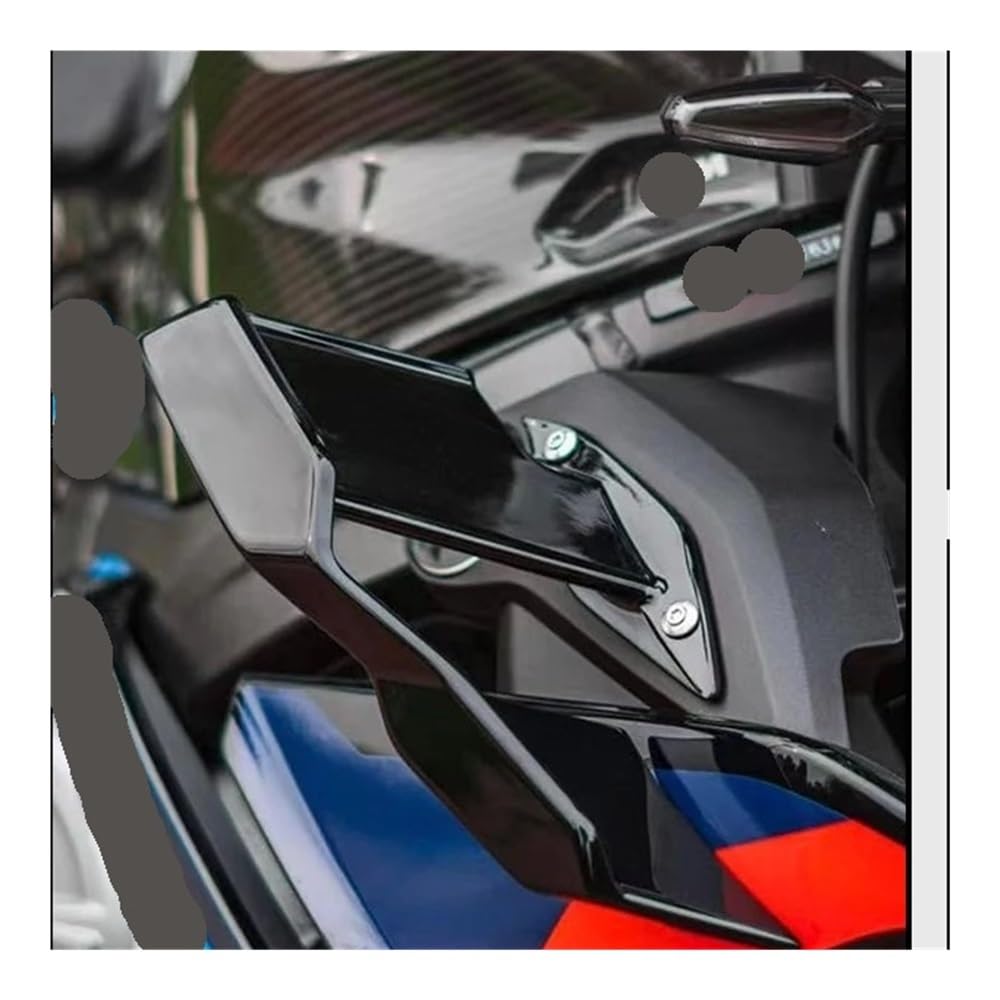 LDUTIU Winglet Verkleidung Feste Flügel Windschutzscheibe Flügel Vorne Aerodynamische Spoiler Für S1000R Für M1000R Für S1000 R Für M1000 R 2021-2024(Red Bule) von LDUTIU