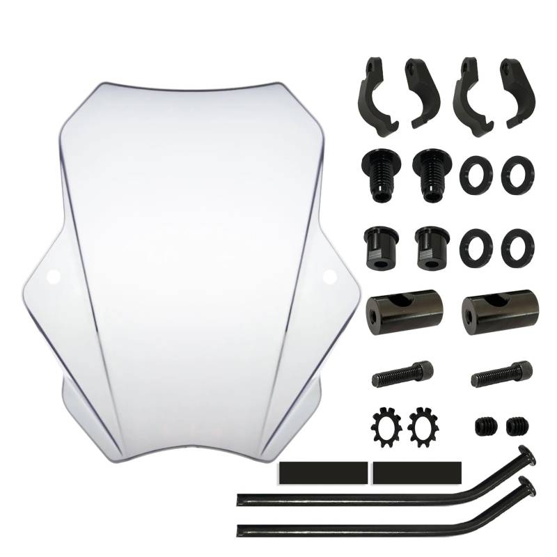 Motorrad Verkleidung 15,5 "Motorrad-Windschutzscheibe Windschutzscheibe Motorrad Windabweiser Fliegengitter Universal Für Ha&rley Davidson Für Suzuki von LDWPMFD