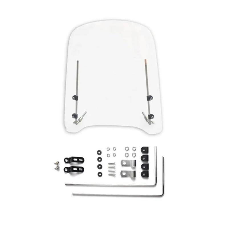 Motorrad Verkleidung Motorrad Universal Windschutzscheibe Für Transparent Batterie Auto Blinkende Dreirad Montage Motorräder Deflektor von LDWPMFD