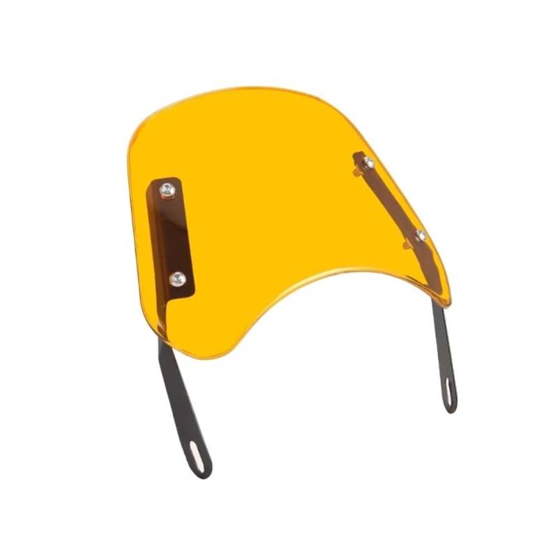 Motorrad Verkleidung Stilvoller Motorrad-Scheinwerfer-Windabweiser, Motorrad-Windschutzscheibe, Verstellbarer Windschutzscheiben-Windabweiser, Passend Für CG125 von LDWPMFD