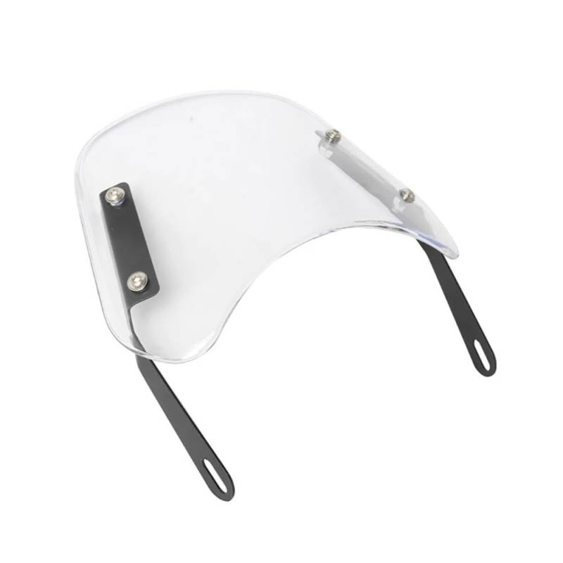 Motorrad Verkleidung Stilvoller Motorrad-Scheinwerfer-Windabweiser, Motorrad-Windschutzscheibe, Verstellbarer Windschutzscheiben-Windabweiser, Passend Für CG125 von LDWPMFD