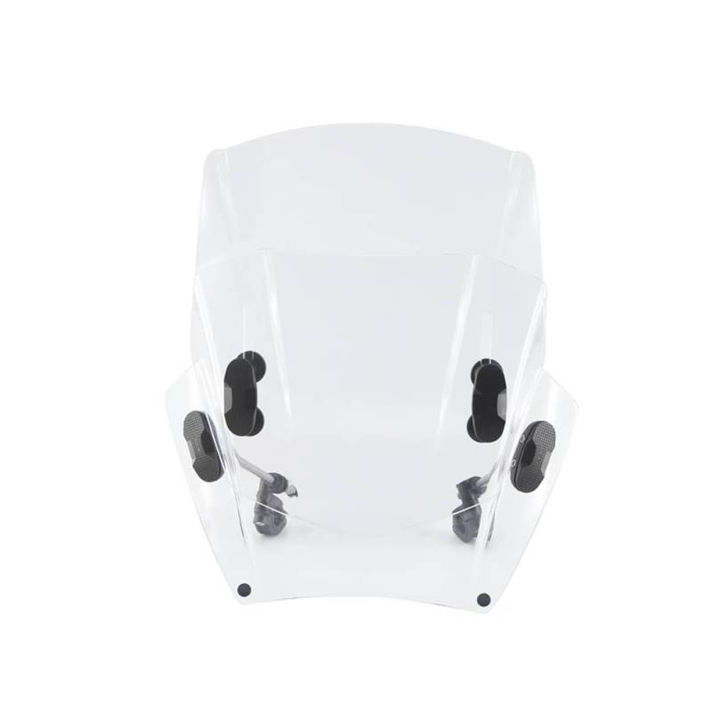 Motorrad Verkleidung Universal Motorrad Lenker Windschutzscheibe Windschutz Double Bubble Screen Für YaVmaha MT07 MT09 MT25 SR400 YZF-R6 FZ07 FZ09 MT03 von LDWPMFD
