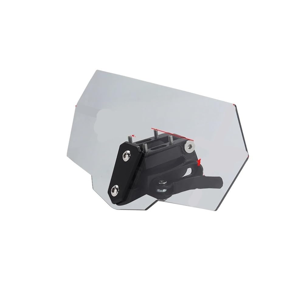 Motorrad Verkleidung Universal Motorrad Windschutzscheibe Verlängerung Einstellbare Spoiler Clamp-Auf Windschutzscheibe Windabweiser Für B&M&W Motorrad Verkleidung Universal Motorrad Windschutzscheibe Verlängerung Einstellbare Spoiler Clamp-Auf Windschutzscheibe Windabweiser Für B&M&W von LDWPMFD