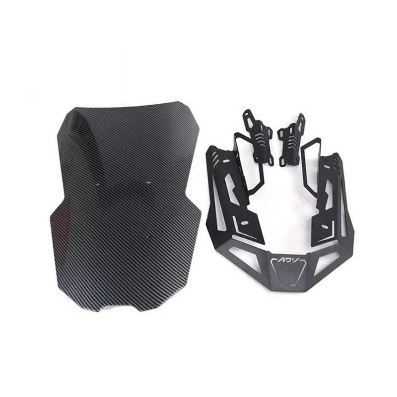 Motorrad Verkleidung Windschutzscheibe Für Ho&nd&a ADV 160 2022-2024 Mehrfarbige Frontscheibe Windschutzscheibe Motorrad Wind Schild Deflektor Adv160 von LDWPMFD