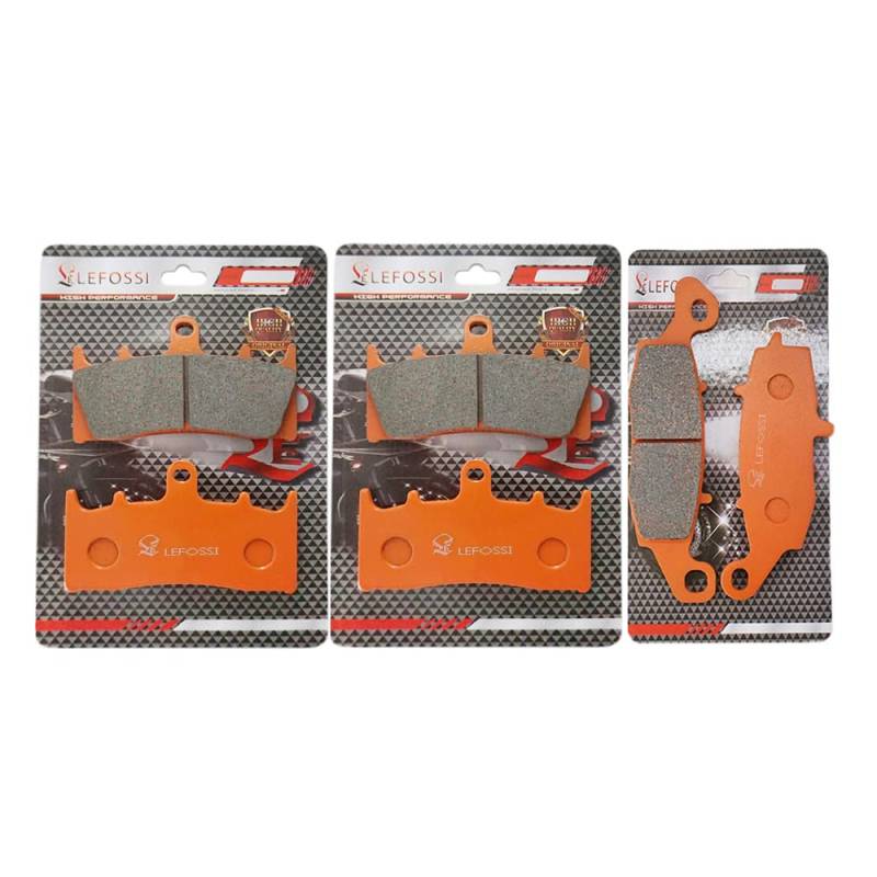 LE LEFOSSI Motorrad Kohlefaser Bremsbeläge vorne hinten Für Kompatibel mit VN1500 VN 1500 P1 P2 Mean Streak 2002 2003 2004 FA188F FA188F FA231R von LE LEFOSSI