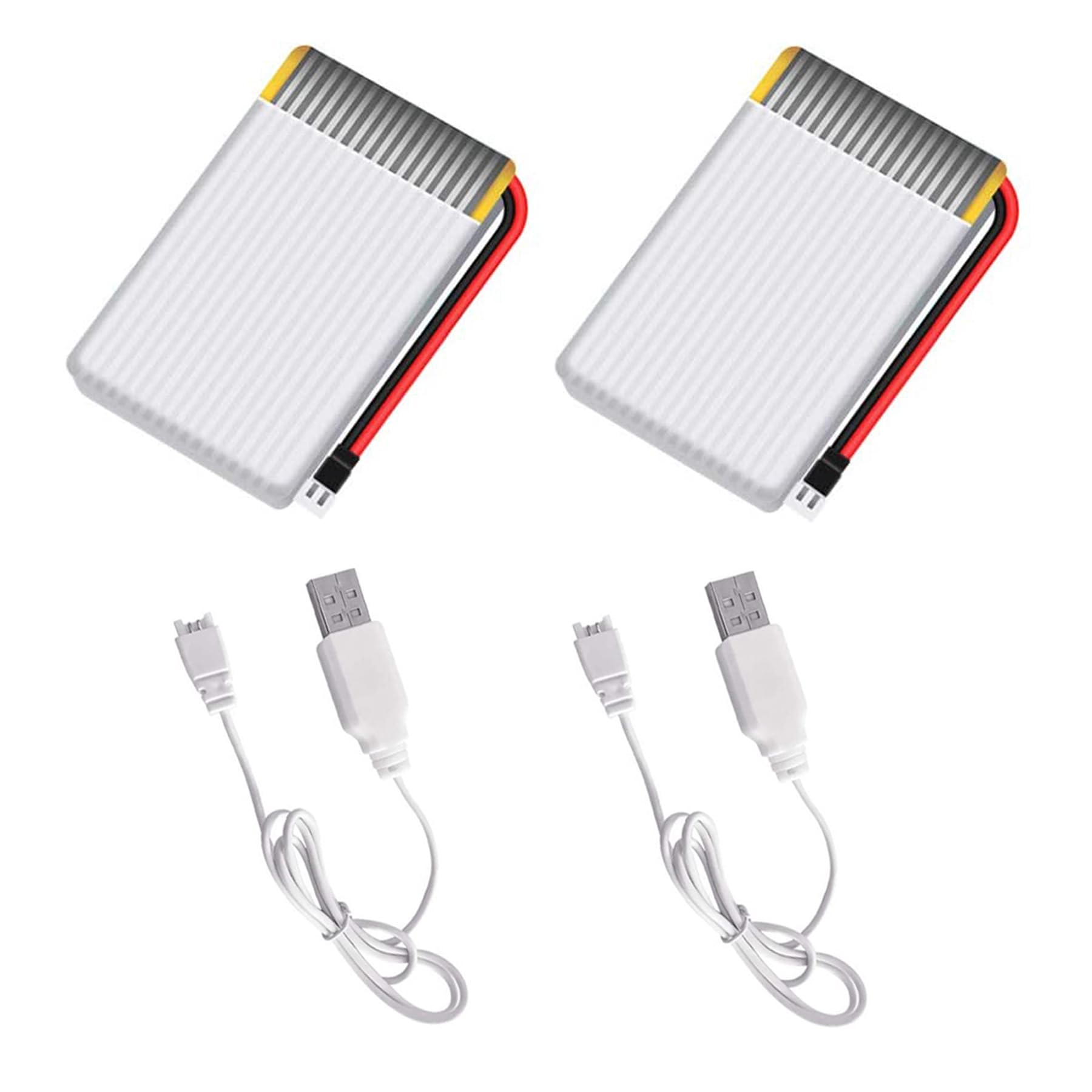 2PCS Akkus und USB Ladegerät für i9 Drohne Silber 2PCS Akkus und USB Ladegerät für i9 Drohne Silber von LEAPRCSTORE