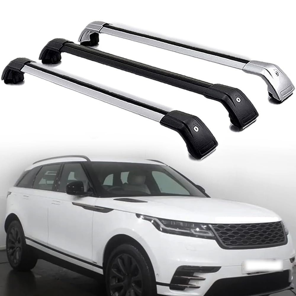 DachträGer RelingträGer für Range Rover Velar SUV 2017-2023, Dachgepäckträger Aluminium AbschließBar mit Geschlossene Dachreling A Paar,Black-1 Pair DachträGer RelingträGer für Range Rover Velar SUV 2017-2023, Dachgepäckträger Aluminium AbschließBar mit Geschlossene Dachreling A Paar,Black-1 Pair von LECREA