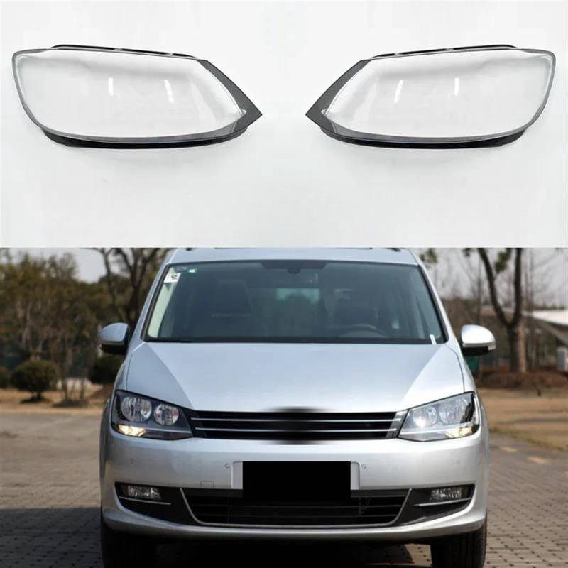 Scheinwerferglasabdeckung Auto-Scheinwerfer-Glaslinsenabdeckung Für VW Sharan 2012–2019 Scheinwerfer Objektiv Glas Lampenschirm (Farbe : 1 Pair) von LECTY
