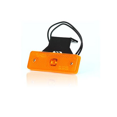 LED-MARTIN® 6er Sparset SU3 Umrissleuchte - inkl. Halter - gelb/orange - zugelassen für den Straßenverkehr (E-Zeichen eingeprägt) - Begrenzungsleuchte - Positionsleuchte - LKW - Auflieger von LED-MARTIN
