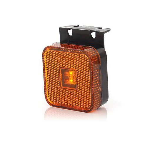 LED-MARTIN® 6er Sparset SU7 Umrissleuchte - inkl. Halter - gelb/orange - zugelassen für den Straßenverkehr (E-Zeichen eingeprägt) - Begrenzungsleuchte - Positionsleuchte - LKW - Auflieger - Anhänger von LED-MARTIN