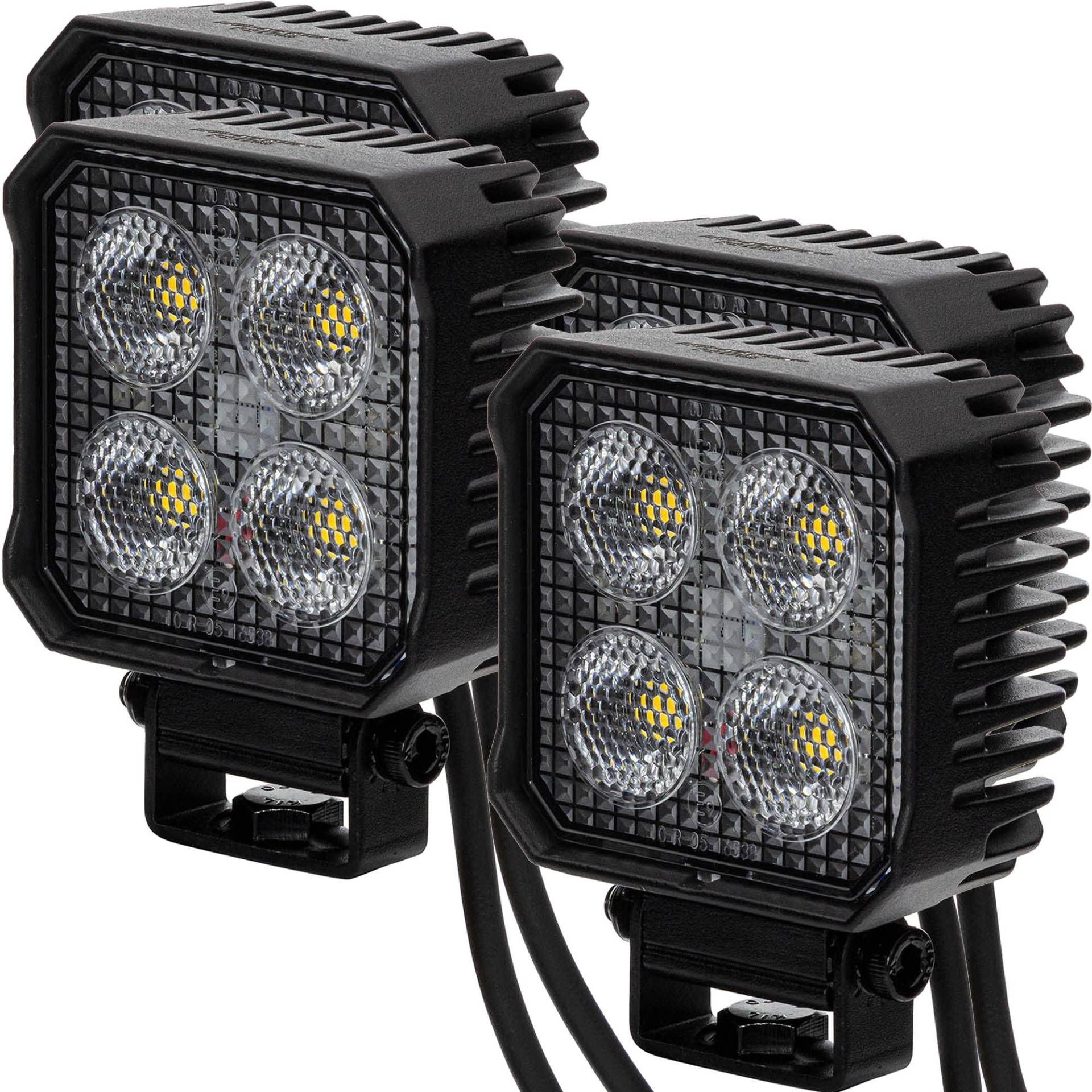 LED-MARTIN® RS1700 - LED-Rückfahrscheinwerfer/Arbeitsscheinwerfer - 1700lm - eckig - 12V/24V - ECE-R23 Typenprüfung - 100% zulässig - für alle Typen - schwarz von LED-MARTIN