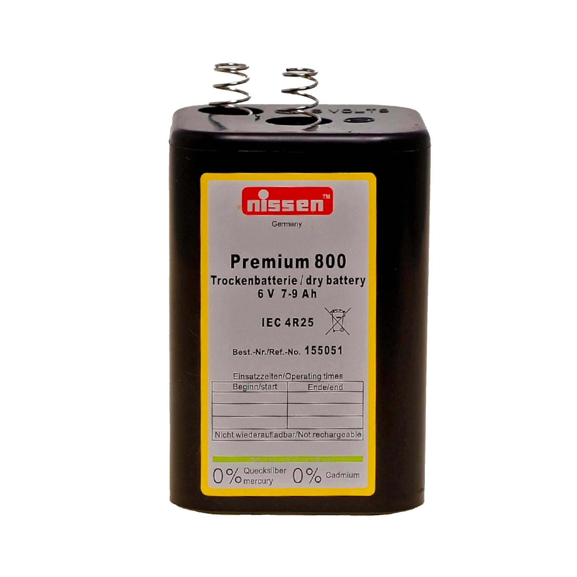 LED-MARTIN NISSEN Batterie Premium800-6V LED-MARTIN NISSEN Batterie Premium800-6V von LED-MARTIN