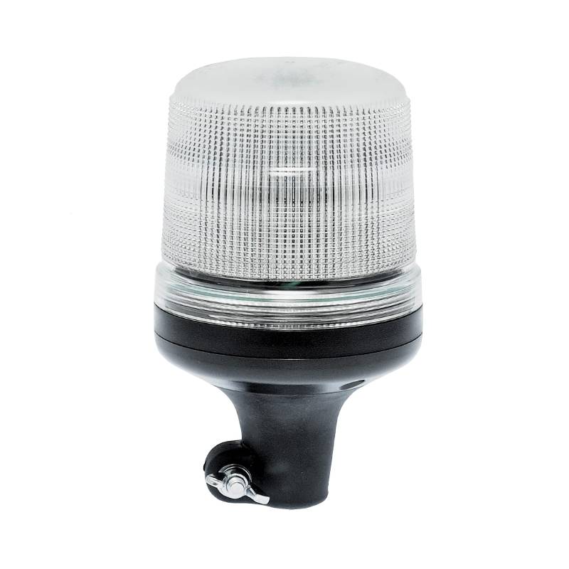 LED-MARTIN Rundumleuchte SESTO - 11 Blitzmuster - klar/blau - DIN-Aufnahme von LED-MARTIN