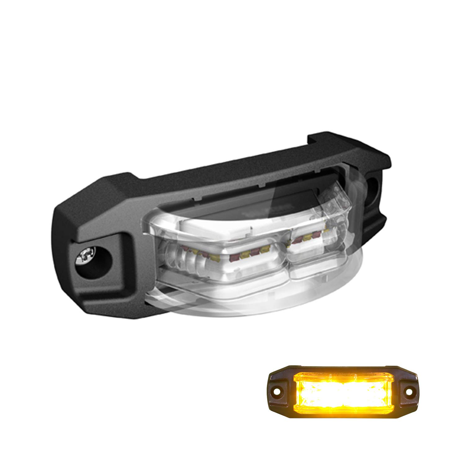 LED-MARTIN X180 Blitzmodul - 180° Abstrahlung - gelb - versch. Haltersätze von LED-MARTIN