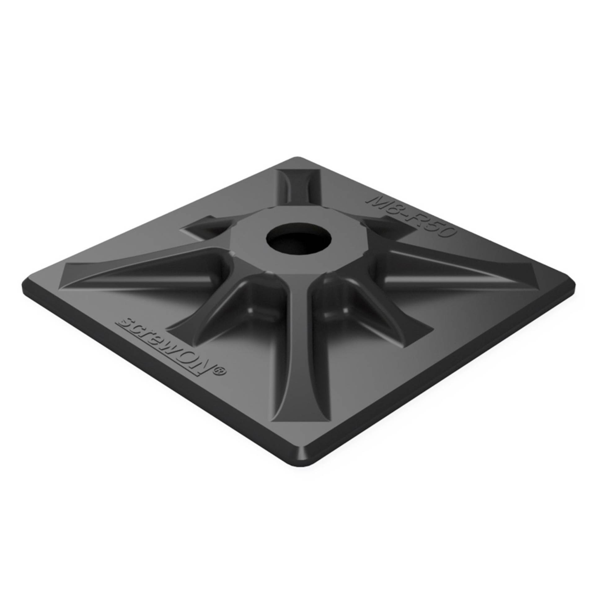 LED-MARTIN screwON® Klebehalter M8-R50 von LED-MARTIN
