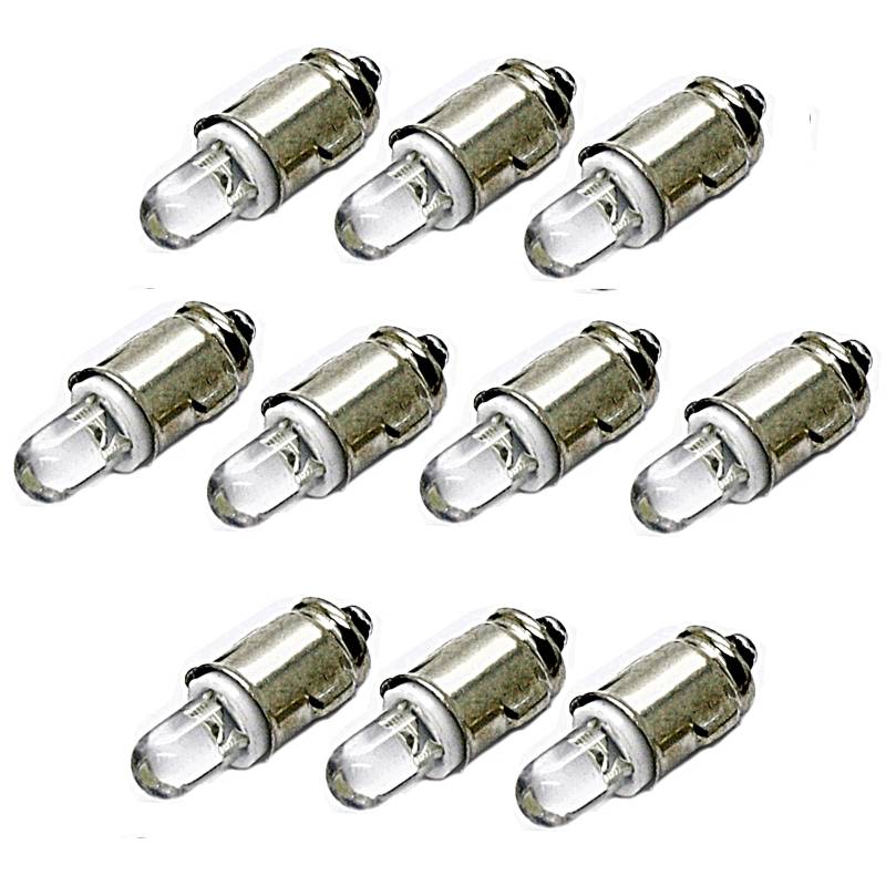 LED-Mafia 10x BA7S - 12V - weiß blau rot grün gelb - Halogen Tachobeleuchtung Tacho Instrumentenbeleuchtung Cockpit (blau) von LED-Mafia