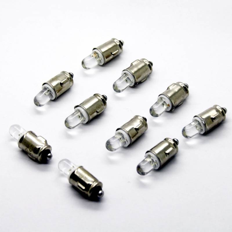 LED-Mafia 10x BA7S Halogen Tachobeleuchtung - weiß - Innenraum Innenraumbeleuchtung Tacho Instrumentenbeleuchtung Cockpit von LED-Mafia