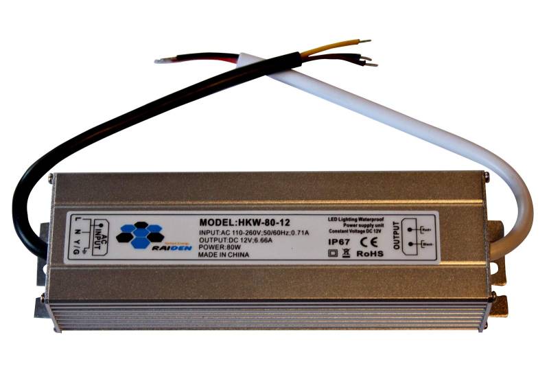 20W-150W 12V DC LED Stromversorgung Netzteil - Travo Transformator Wasserdicht IP 67 Stripe (80 Watt) von LED-Mafia