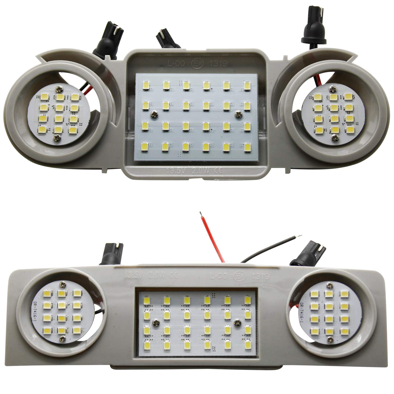 2x LED Innenraumbeleuchtung Modul - Hauptbeleuchtung + Lesebeleuchtung vorn + hinten von LED-Mafia