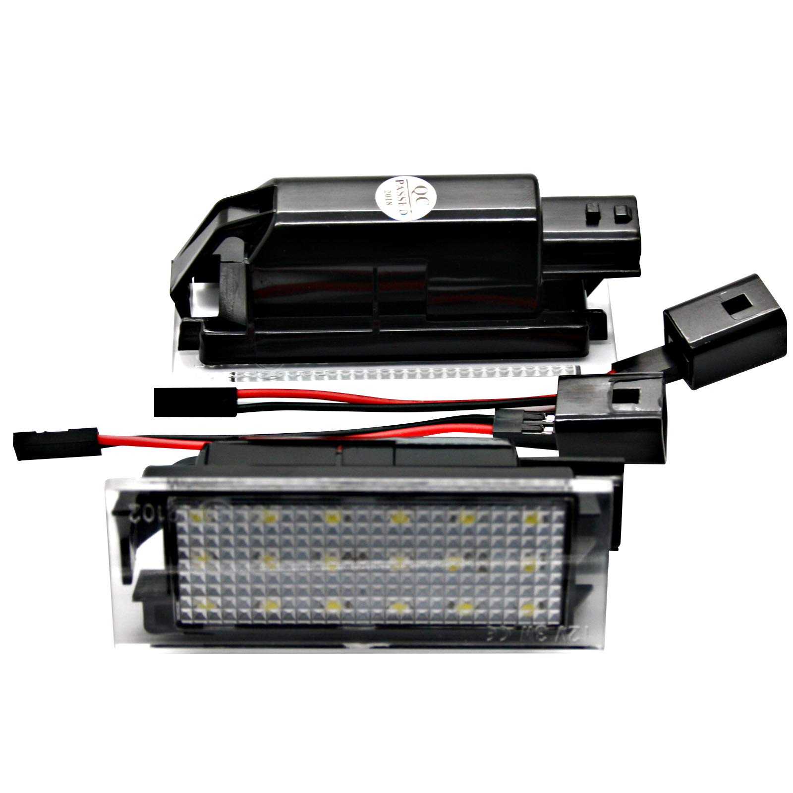 2x LED SMD Kennzeichen Module - E-Prüfzeichen - Plug & Play - 6000K - 1l von LED-Mafia