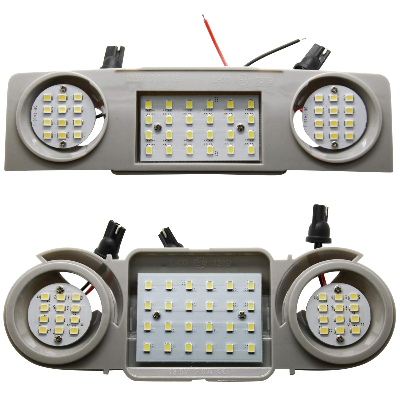 LED Haupt Beleuchtung Module - Lese Innenraum Dachhimmel vorn hinten 6000K (Modul Set - vorn+hinten) von LED-Mafia