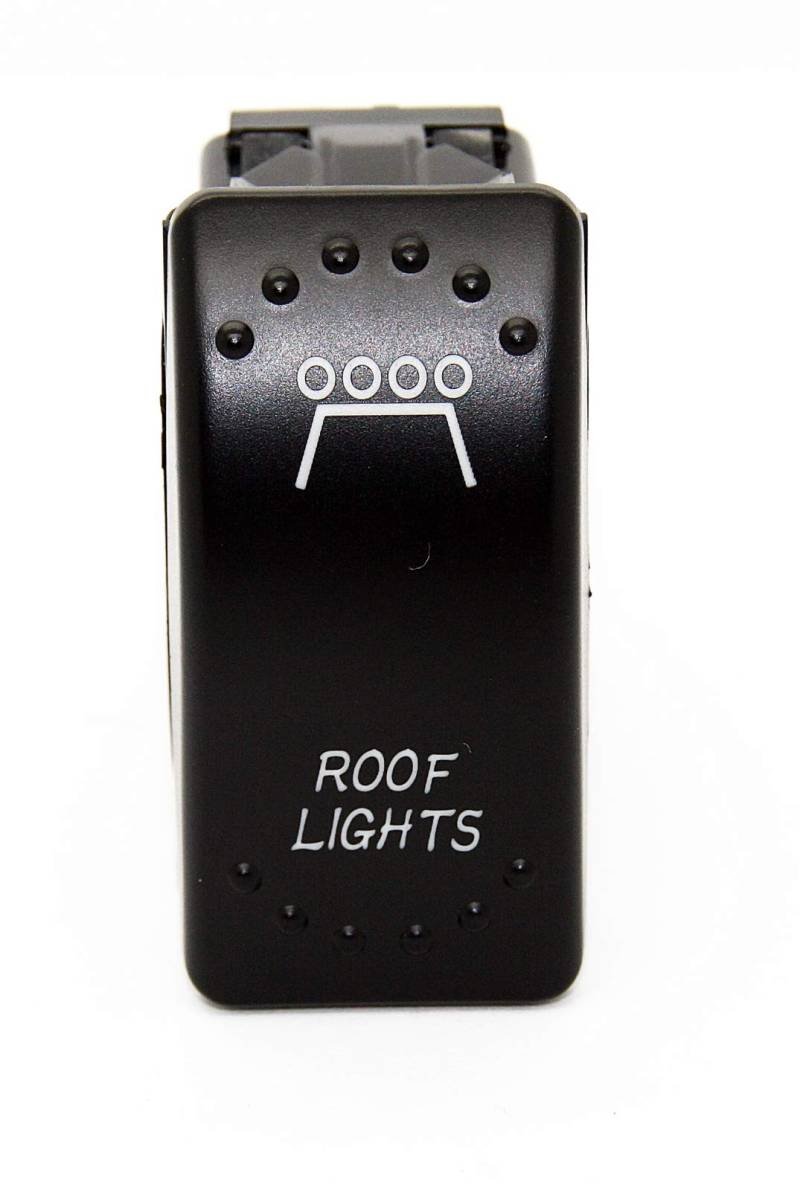 LED-Mafia Light Bar Dachbeleuchtung Obere Beleuchtung - Roof Lights JJ15 blau - Symbol Kippschalter Wippschalter Schalter Auto Boot KFZ LKW Licht 12V 24V von LED-Mafia