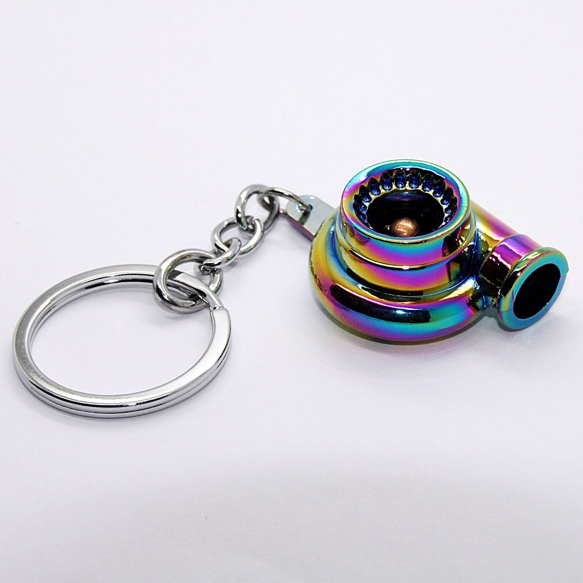 LED-Mafia Luxus Schlüsselanhänger - Turbo Regenbogen - Turbolader Metall Auto Boost Anhänger Schlüssel LED-Mafia Luxus Schlüsselanhänger - Turbo Regenbogen - Turbolader Metall Auto Boost Anhänger Schlüssel von LED-Mafia