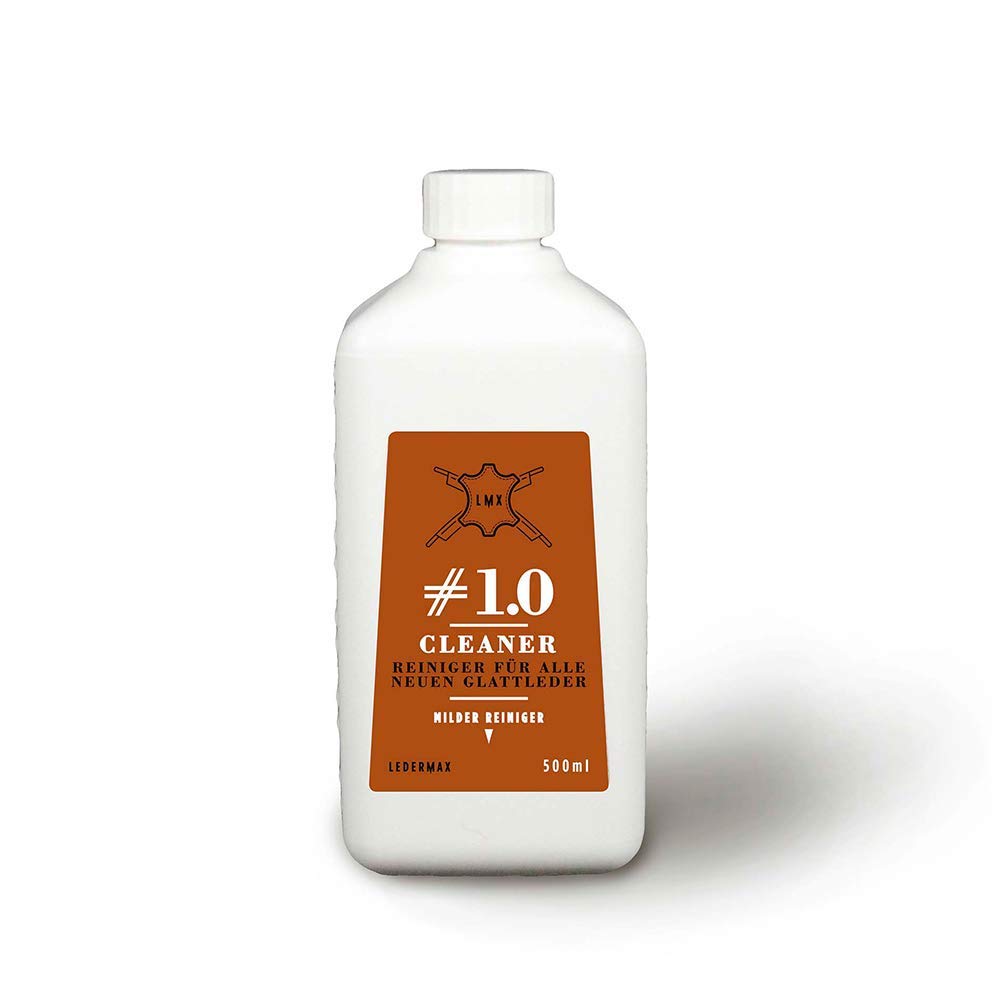 Ledermax - Cleaner #1.0 - Milder Reiniger für alle Glattleder und Alcantara (Mikrofaserstoffe), ml:500ml von LEDERMAX