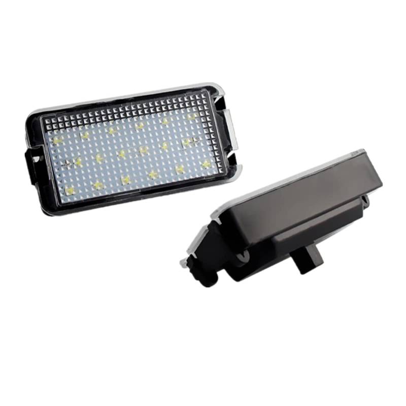 LEDFEWAG 2 Stück Auto Kennzeichenbeleuchtung Nummernschilder Licht kompatibel für Seat Ibiza 6L Altea Arosa Cordoba MK1 MK2 Leon Toledo III 2004-2009 von LEDFEWAG