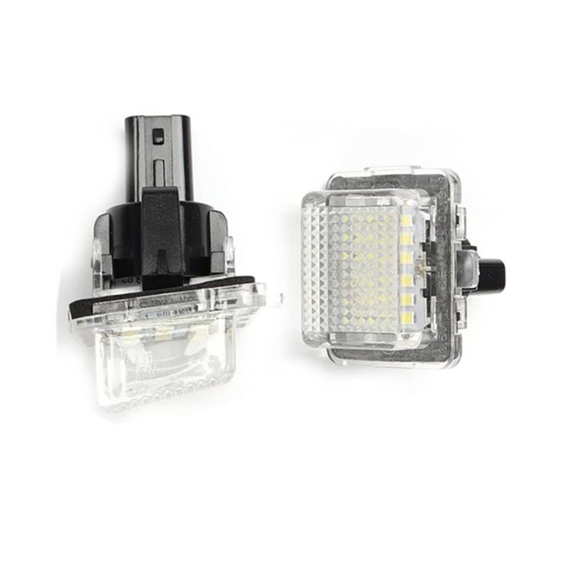 LEDFEWAG 2 Stück Auto Kennzeichenbeleuchtung Nummernschilder Licht kompatibel für W204 (5 Türen) / W212 / W216 / W221 / W207 2012-2014 von LEDFEWAG