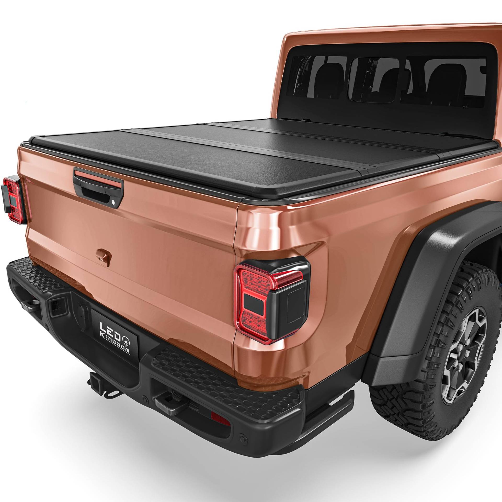LEDKINGDOMUS Truck Bed Tonneau Cover FRP Hard Folding Fit for Jeep Gladiator JT 2020 2021 2022 2023 2024 1.5 m Bed, Enhanced Fiberglass Trifold Robust, Secure & Fuel Efficient LEDKINGDOMUS Truck Bed Tonneau Cover FRP Hard Folding Fit for Jeep Gladiator JT 2020 2021 2022 2023 2024 1.5 m Bed, Enhanced Fiberglass Trifold Robust, Secure & Fuel Efficient von LEDKINGDOMUS