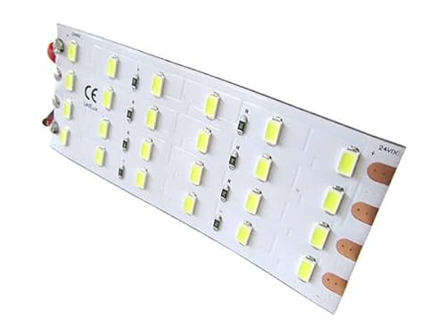 LEDLUX LS2488F Flexible LED-Deckenleuchte 24V 8W Kaltweiß 10cm Für Innenbeleuchtung Kassettenkabine LKW Boot 24V von LEDLUX