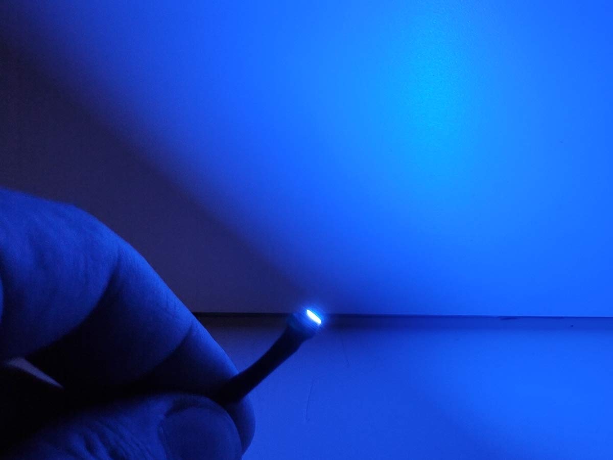 10 Stück Micro Mini LED Lampe mit Draht 12 V SMD 3528 Warnleuchten für Auto Jeep (Blau) von LEDLUX